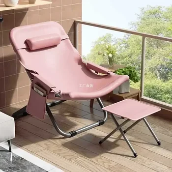 Многофункциональное Кресло Для отдыха На Балконе, Ленивый Диван для домашнего отдыха, Обеденный перерыв, Складное Офисное Кресло Со спинкой, Пляжное кресло для сна