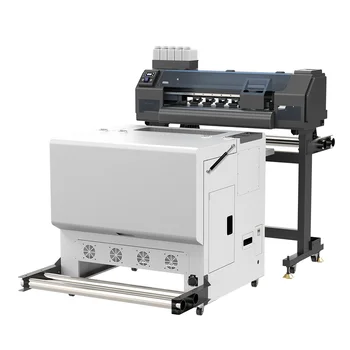 Принтер A1 DTF 60 см 24 Дюйма С Двойной Печатающей Головкой XP600 С Прямой Передачей Пленки Принтер A1 DTF с Порошковым Шейкером Печатная Машина Для футболок