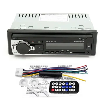 Автомобильный стереозвук 24 В Bluetooth 1 din Автомобильный MP3-мультимедийный плеер USB MP3 FM-радиоплеер JSD-520 с дистанционным управлением