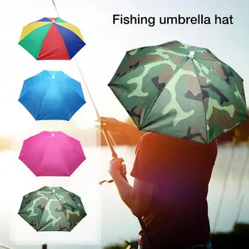 Головной Зонт Водонепроницаемый Hands Free Складной Зонт CapFoldable Umbrella CapAdjustable Головной Убор Для Рыбалки Гольфа Кемпинга