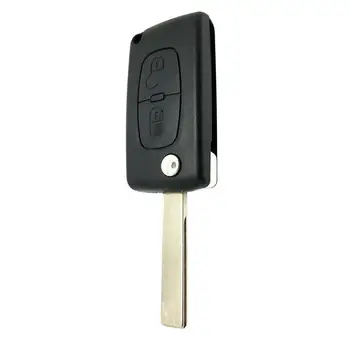 Низкая цена 2-Кнопочный Складной Корпус Ключа Автомобиля Защитный Чехол Для Peugeot 207 307 407 308 Аксессуары Для Модификации Автомобиля прямая поставка