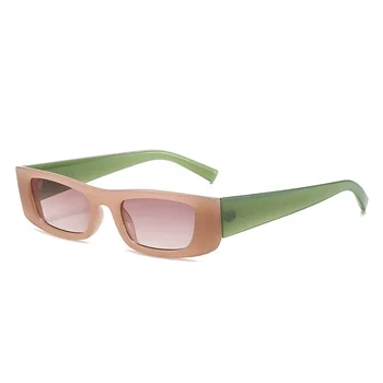 Новые солнцезащитные очки в европейском и американском стиле, модные солнцезащитные очки в индивидуальной оправе, подходящие по цвету