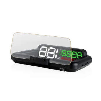 HD Автомобильный Универсальный Головной Дисплей OBD GPS Цифровая Скорость Об/мин Часы Отображение Напряжения Превышение Скорости с Сигнализацией Проектор Усталости От вождения