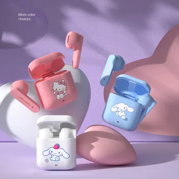 Беспроводные Bluetooth-наушники Sanrio Hello Kitty My Melody Kuromi Cinnamoroll, милые мультяшные портативные Bluetooth-наушники-вкладыши