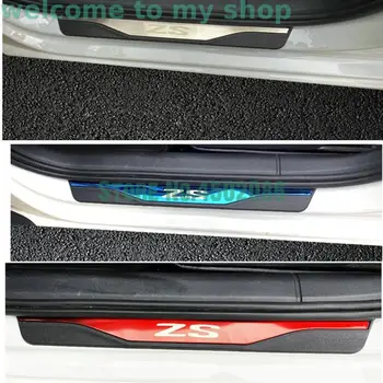 для MG ZS 2017-2019 крышка двери автомобиля из нержавеющей стали, накладка на порог, автомобильные аксессуары