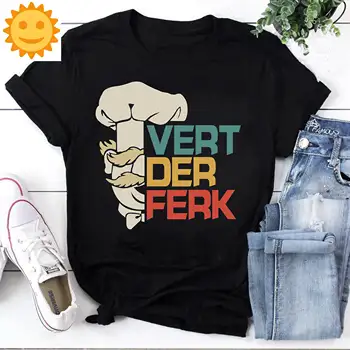 Винтажная футболка шведского шеф-повара Vert Der Ferk the Swedish