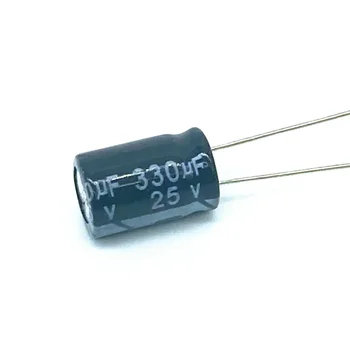 20 штук электролитического конденсатора высокого качества 25V330UF 8 *12mm 330UF 25V 8*12