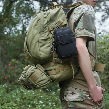Уличная тактическая сумка Molle, мужской военный ремень, поясная сумка, универсальный поясной карман для мобильного телефона, кошелек, компактная сумка для инструментов EDC для охоты