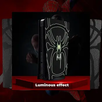 Пылезащитный чехол для игровой консоли Spider со светящимся дизайном, боковые лицевые панели для игровой консоли, сменные аксессуары для корпуса PSS5