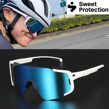 Sweet Protection 2022, Поляризованные велосипедные Солнцезащитные очки, Спортивные Фотохромные Очки для шоссейного велосипеда MTB, очки для бега Marathon с 4 линзами
