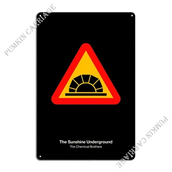 Металлическая вывеска Sunshine Underground, ретро-кинотеатр, классический жестяной плакат
