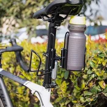 1 шт. Регулируемый держатель для велосипедной бутылки с водой, адаптер для MTB велосипеда, двойная подставка для бутылок, крепление для адаптера на руль, крепление на стойку для руля