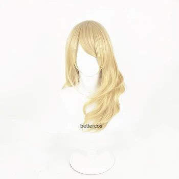 Tokyo Revengers Sano Ema Sano Косплей Парик Из длинных вьющихся светлых синтетических волос, термостойкие парики для вечеринок + Бесплатная шапочка для парика