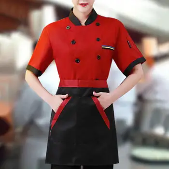 Профессиональное пальто шеф-повара, супер мягкая унисекс куртка шеф-повара, двубортная влагопоглощающая рубашка шеф-повара, кухонная одежда