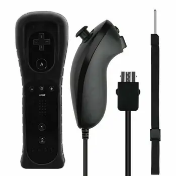 Новый пульт дистанционного управления с контроллером Nunchuck для консоли Wii Беспроводной геймпад с Motion Plus для управления играми Wii