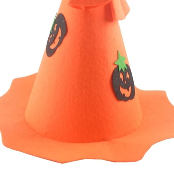Украшения для Хэллоуина, шляпа ведьмы, аксессуар для костюма унисекс для детской вечеринки на Хэллоуин