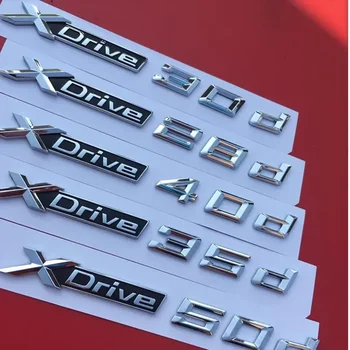 1шт 3D xDrive 20i 25i 28i 30i 35i 40i 50i 20d 30d 35d 40d 45d 50d Эмблема Крыла Значок для BMW Наклейка на Багажник Автомобиля Аксессуары