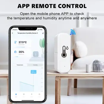 Tuya WiFi Zigbee Умный датчик температуры и влажности, беспроводной монитор приложения Smart Life, умный дом, Работа с Alexa, Google Home