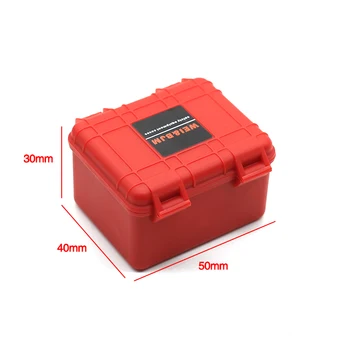 3шт Пластиковый Ящик для хранения Радиоуправляемого автомобиля Инструмент для украшения для Traxxas Trx4 Axial Scx10 90046 D90 1/10 Аксессуары для Радиоуправляемого Гусеничного автомобиля