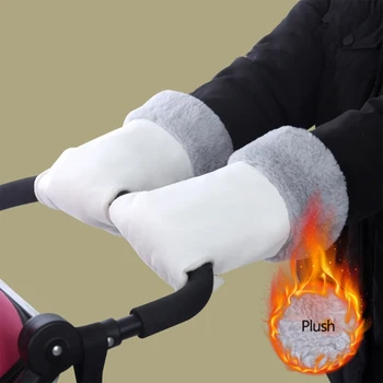 Ветрозащитные перчатки для рук в коляске, Зимняя Термозащитная муфта для рук для детских колясок Gft