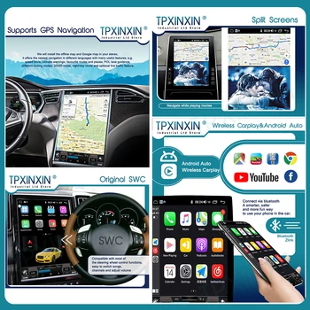Для Toyota Prado 2010 2011 2012 - 2017 Автомагнитола Android 11 с экраном Tesla Player GPS Навигационное головное устройство Carplay