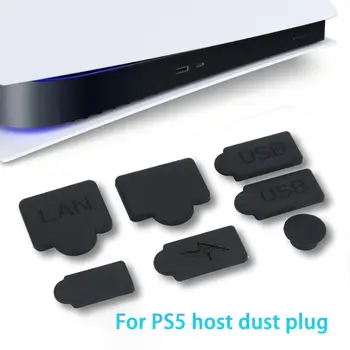 1-10 шт. Набор силиконовых пылезащитных заглушек USB-интерфейс, защита от пыли, Пылезащитный штекер для аксессуаров игровой консоли PS5 5