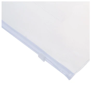 Белый прозрачный бумажный слайдер формата А5, папки, пакеты для файлов, на молнии, 80 шт