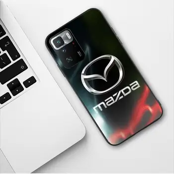 Автомобиль Mazda Новый Роскошный Дизайнерский Чехол Для Телефона Redmi 9 9A 7A 10 8A 10A 8 Note 11 10S 7 11S Plus POCO X3 Pro Мягкие Чехлы