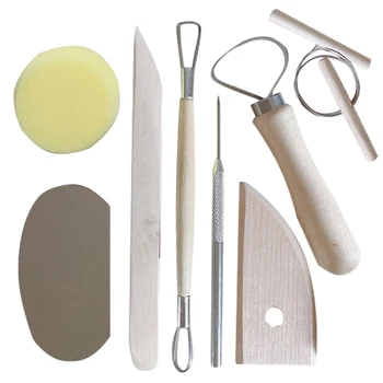 Набор инструментов для гончарного дела для взрослых, набор инструментов для глины 