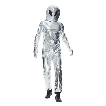 Костюм инопланетянина для взрослых, модная одежда для вечеринки на Хэллоуин