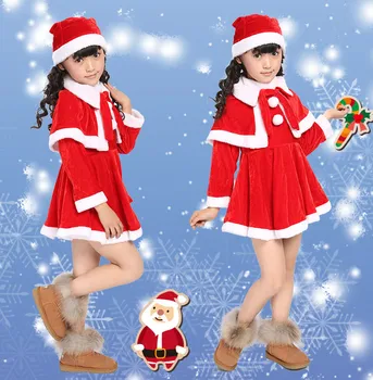 Рождественская одежда, одежда для рождественских представлений, детская рождественская одежда, одежда для выступлений, Санта-Клаус