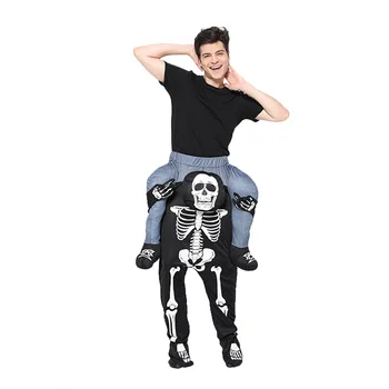 Креативные костюмы на Хэллоуин, штаны со скелетом для мужчин 2023, Сценические костюмы для косплея на Хэллоуин, забавные костюмы для детей