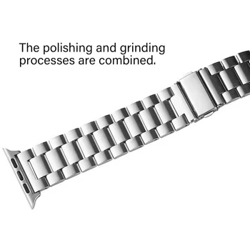 Металлический ремешок для Apple Watch Band 44мм 40мм 45мм 41мм 42мм 38мм Браслет из нержавеющей Стали для iWatch серии 765432SE 8 Ultra 49мм