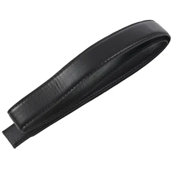 2X Роскошный мужской кожаный автоматический ленточный поясной ремень без пряжки черного цвета
