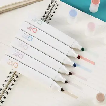 4 шт. / компл. Маркер-маркер Эстетические ручки Разных цветов, быстро сохнущие маркеры-маркеры для заметок, ручка для ведения дневника.