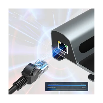Док-станция Steam Deck, Подставка для телевизора, Держатель Концентратора, док-станция USB C к RJ45 Ethernet, Совместимое с HDMI Зарядное устройство USB3.0 Type-C