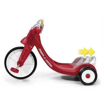 Гонщик со светом и звуками, красный трехколесный велосипед для девочек и мальчиков