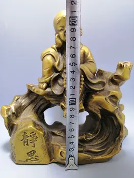 Украшение статуи Цзинси из латуни, украшение для кабинета, домашние поделки, изделия из античной бронзы, изысканное мастерство