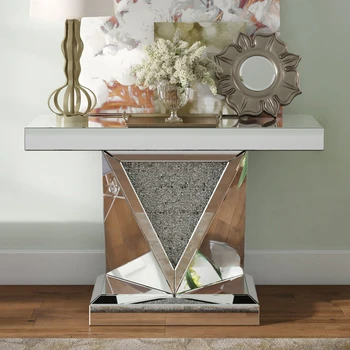 Консольные столики в европейском стиле, бытовая зеркальная мебель с боковым обзором, консоль для оформления современного отеля