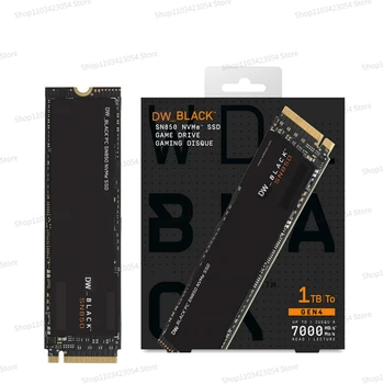 Оригинальный игровой SSD-накопитель Western Black DW SN850x PCIe Gen4 NVMe Sony версии для консолей PS5 1 ТБ 2 ТБ Твердотельный накопитель со скоростью до 7000 Мбит/с