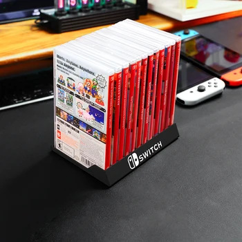 Кронштейн для хранения игровых дисков для Nintendo switch oled-кассета стеллаж для хранения настольных игровых карточек держатель коробки для аксессуаров NS