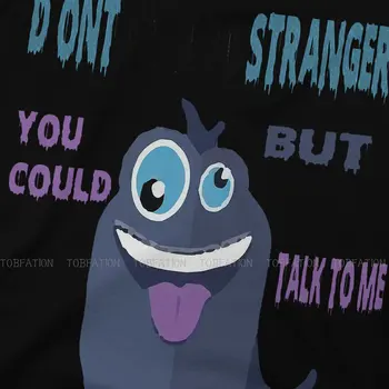 Милые хипстерские футболки Don't Talk To Strangers Топы из чистого хлопка в мужском стиле, футболка с круглым вырезом оверсайз