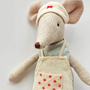 Тканевая игрушка Oringal Tiny Nurse Mouse, Рождественский Подарок на Новый Год, кукла-няня для новорожденных, Мышата, Мягкие Плюшевые игрушки
