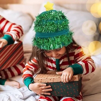Уютная Рождественская шапка-ведро ручной вязки с праздничным дизайном, идеальная вязаная теплая шапка для празднования Рождества