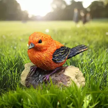 Миниатюрная статуэтка птицы, миниатюрное украшение для газона