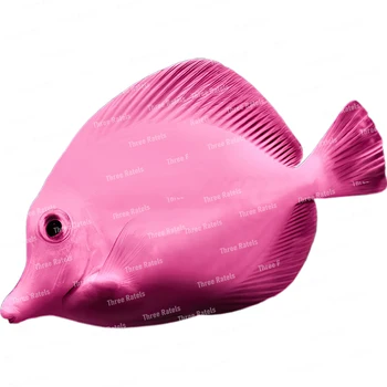 Наклейка с изображением красочной океанской рыбы Three Ratels CF600 для украшения дома, наклейка на туалет