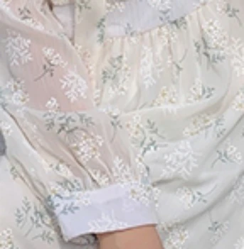 2023 Осеннее Корейское новое сказочное платье с галстуком-бабочкой и принтом 