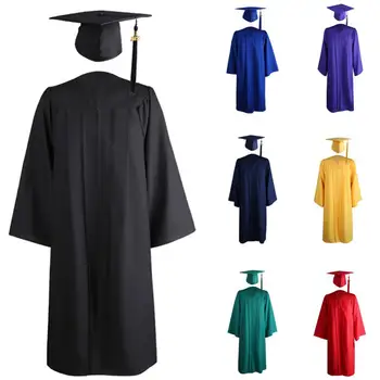Академический Халат Mortarboard Выпускное Платье Университета 2021 Для Взрослых С Застежкой На Молнию Mortarboard 