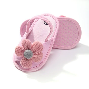 0 ~ 12 м, повязка на голову для новорожденных, противоскользящая обувь для малышей, детская обувь в цветочек, Сандалии, повязка на голову с бантиками, Обувь для первых ходунков на мягкой подошве