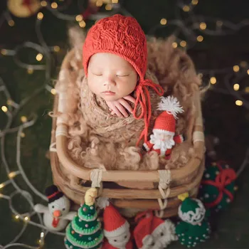 Реквизит для фотосъемки Новорожденных, Плетеная корзина ручной работы в стиле ретро, Детский реквизит для фотосессии Fotografie Studio